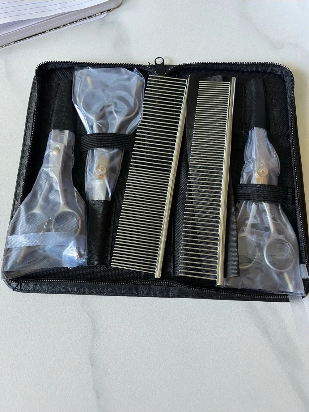 Good Pup GroominStainless Steel Silver & Gold Hair Scissors and Comb Set NWOT